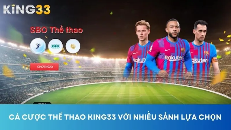 Cá cược Thể Thao King33 với nhiều sảnh lựa chọn