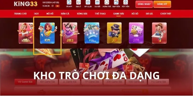 Các trò chơi đa dạng tại KM Game Bài - Lựa chọn phù hợp với sở thích của bạn