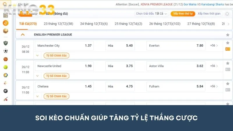 Cách soi kèo cực chuẩn sẽ giúp anh em tăng tỷ lệ chiến thắng