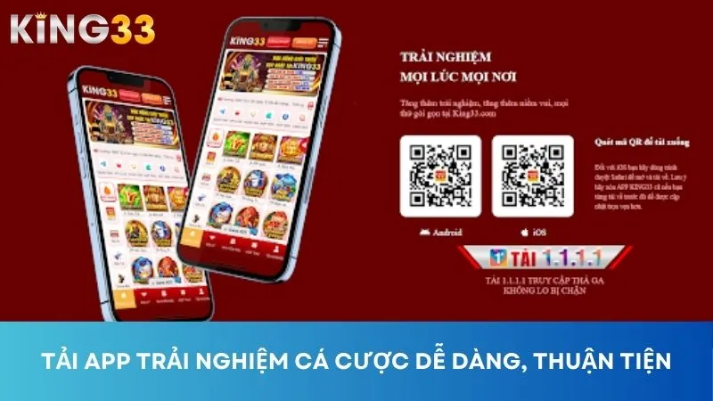 Tải app trải nghiệm cá cược dễ dàng, thuận tiện.