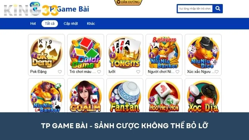 TP Game Bài - Thiên đường giải trí cho game thủ